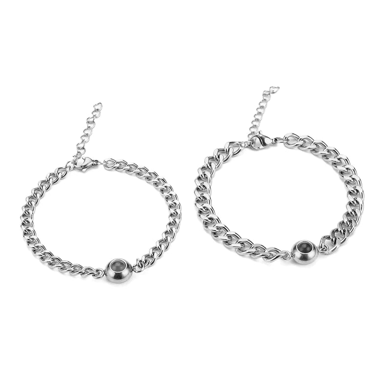 Sterling Silver Projection Bracelet Set - LoveInTheBox