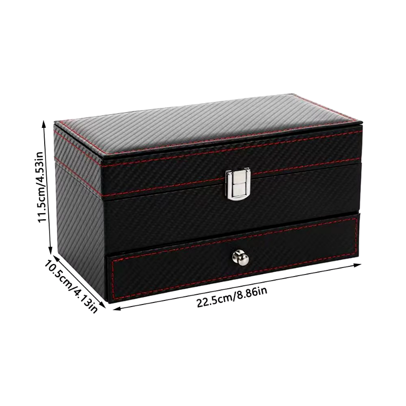 Luxury Lockable Presentation Gift Box with Elegant Display and Storage Drawer