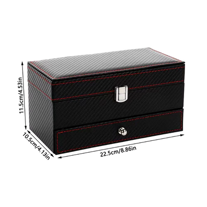 Luxury Lockable Presentation Gift Box with Elegant Display and Storage Drawer